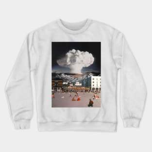 Look Up In The Air - Surreal/Collage Art Crewneck Sweatshirt